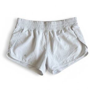 Lululemon Speed Short Running Shorts 2.5” Lined Outdoor Trail Activewear White 6